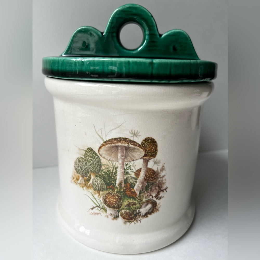 Vintage JC van Hunnik Ceramic Mushroom Canister